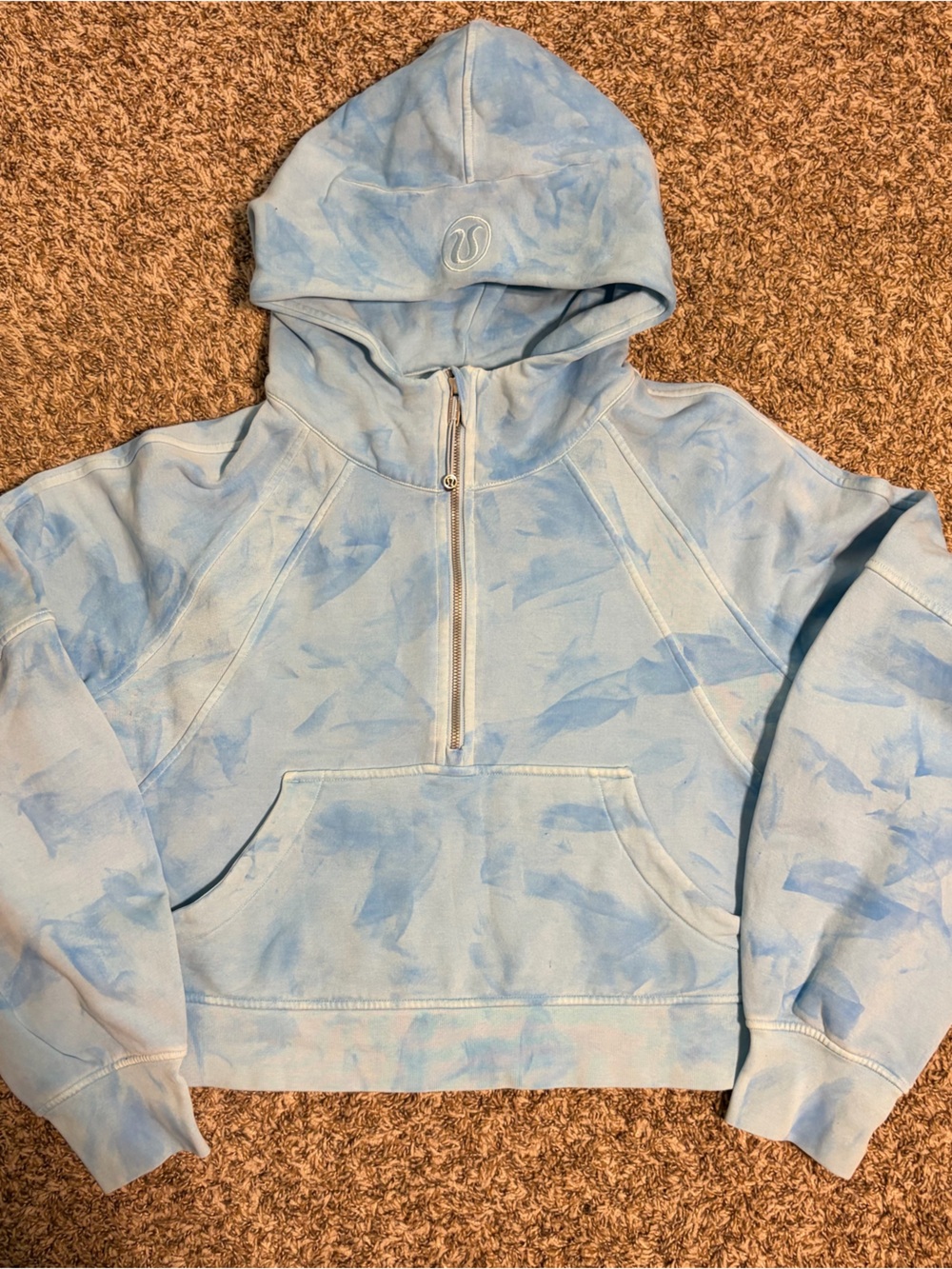 Lululemon To Dye For Half Zip Crop Hoodie